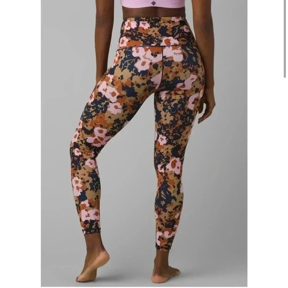 prAna Kimble 7/8 Leggings Yoga Pants Gym Workout Printed Floral: XS - Picture 1 of 10